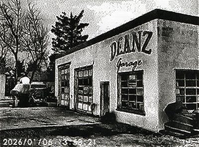 Deanz Garage (Landscape), Highway 23 near Mossleigh, AB, 2026-03-07