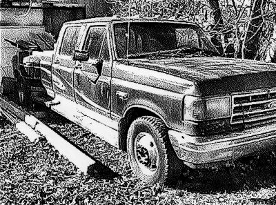 Ford F350 with dualies, Barons, AB, 2026-03-07
