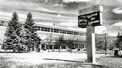Home of The Spartans, Strathmore High, Strathmore, AB, 2026-03-22
