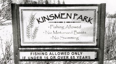 No fishing for you, Kinsmen Park, Strathmore, AB, 2026-03-19